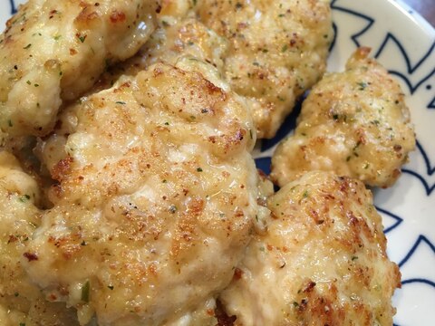 鶏ひき肉とササミで★チキンナゲット風